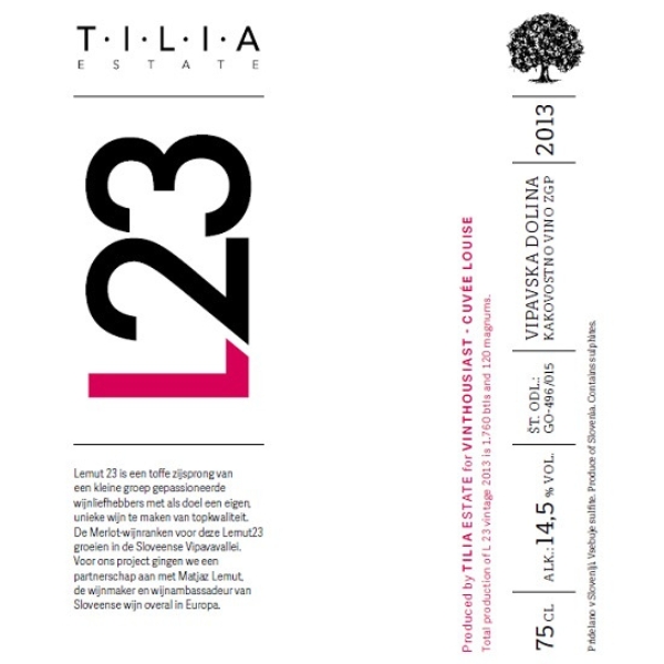 Tilia Estate L23 Lemut 23 1,5L - 2013