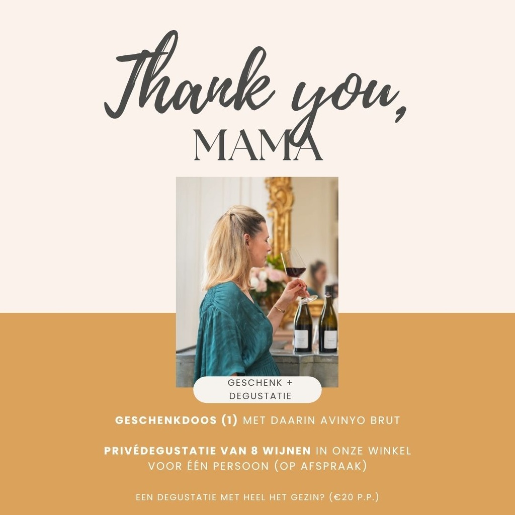 Wijnbeleving Moederdag - Thank you, mama!
