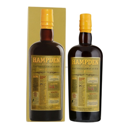[HAM001] Hampden Estate - Rum 8y - 46%vol. - 70cl