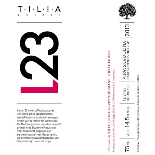 [TiL301M] Tilia Estate L23 Lemut 23 1,5L - 2013