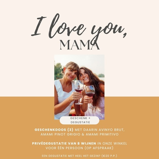 Wijnbeleving Moederdag - I love you, mama!